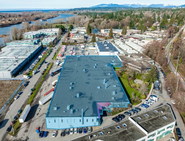 1560 Rand Avenue Industrial Development site sold in Vancouver aerial picture by LUK commercial real estate group