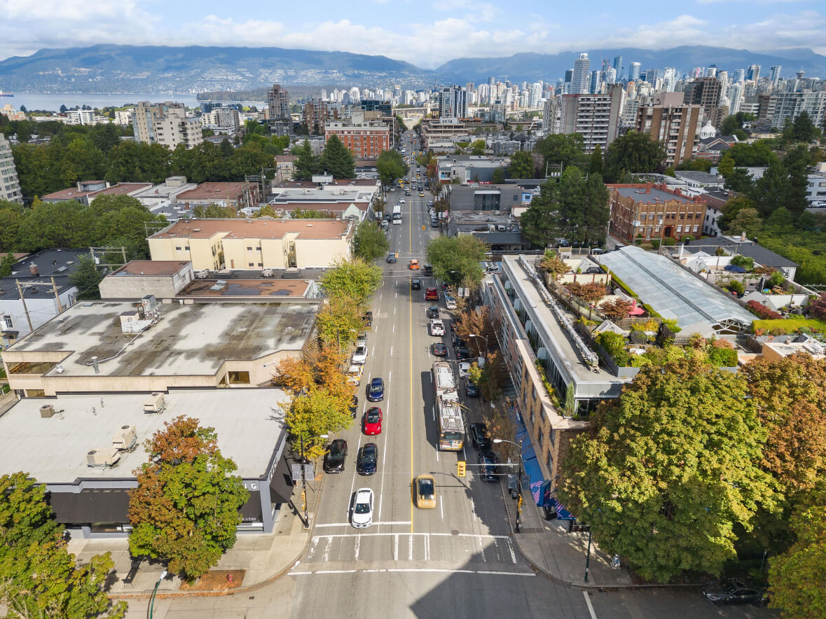 3050-3088 Granville street exterior picture retail and development site investment for sale in Vancouver by LUK commercial real estate group